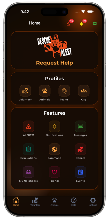 Rescue Alert app